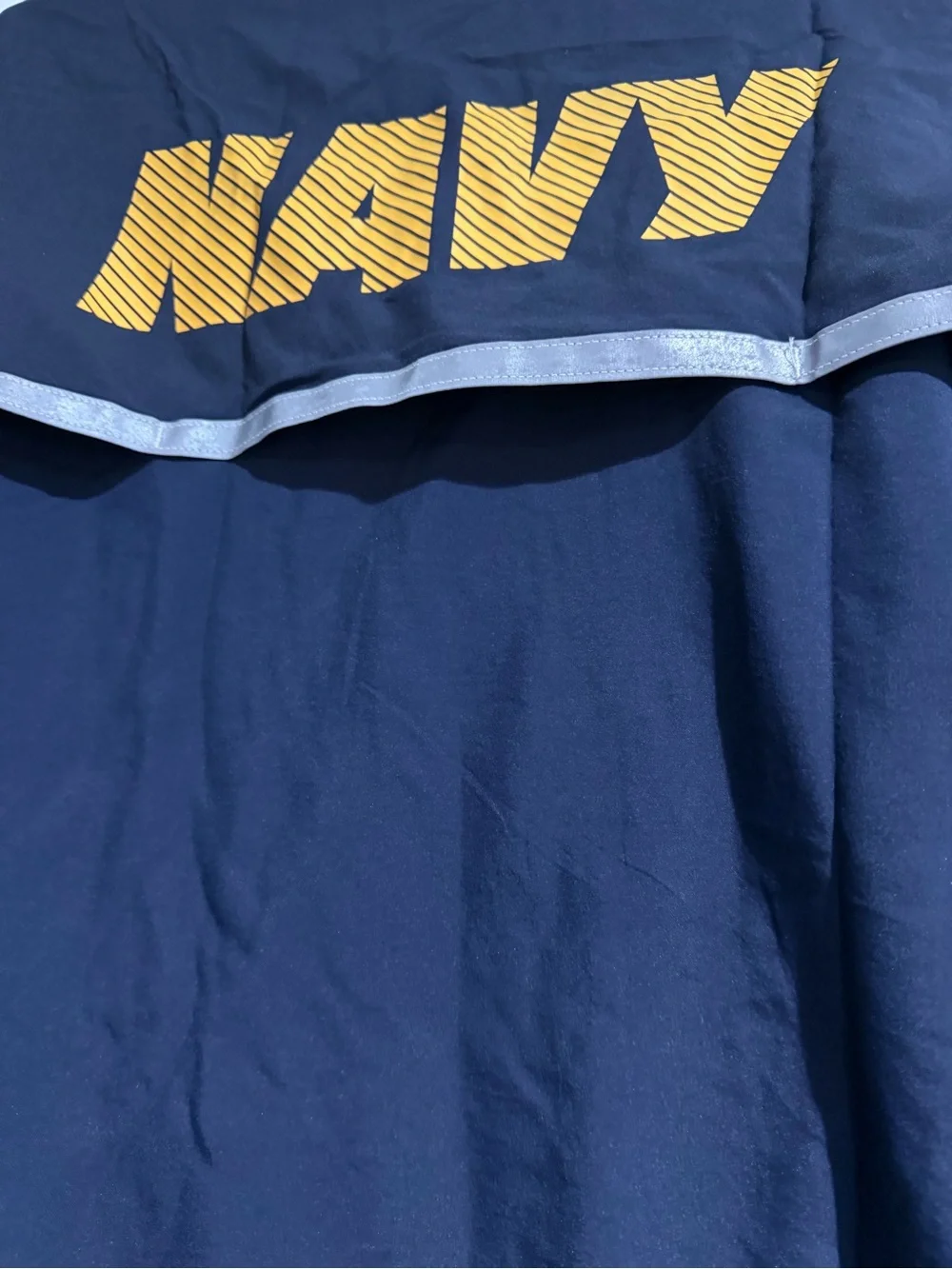 Navy NAVY Logo Windbreaker Jacket